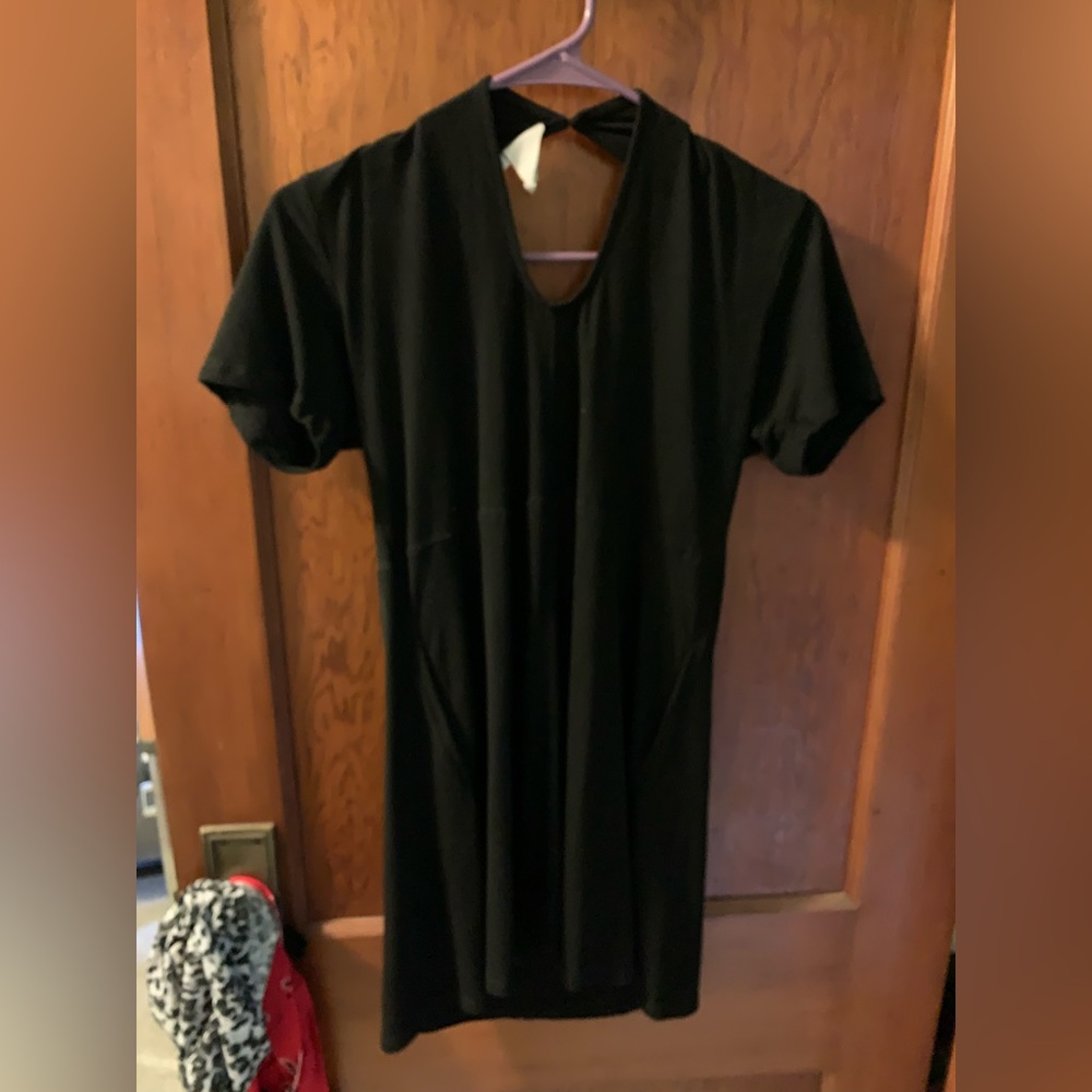 White Crow Black Dress